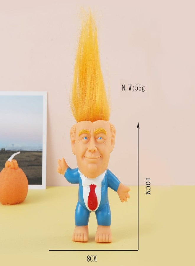 BSMTEBN Donald Trump Toys Cute Rubber Troll Doll Toy Trump 2025 Take America Back, Troll Dolls Great Gifts for Trumps Fans（Red Tie） - Image 4